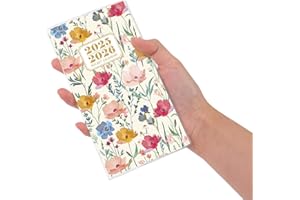 GORSBARK 2025-2026 Calendar for Purse, 2 Year Monthly Planner, Pocket Planner Small Size (6.5” x 3.5”), Jan 2025 to Dec 2026 Calendar for Organizing & Planning (Colorfulflower)
