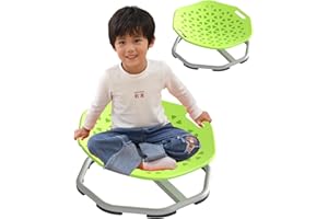 mifasuo Sensory Spinning Chair for Kids with Autism,360° Sensory Integration Training Toy, Kids Swivel ADHD, Kids Sensory Equipment,Special Education aids Spinning with Handle (Green)