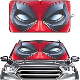 GENANY Funny Red Eyes Movie Windshield Sun Shade for Car SUV Truck (64x32 Inches), Automobile Sunshade, Protector Blocks UV, Car Accessories
