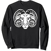Aries Zodiac Ram Horoscope Astrology Star Sign Sweatshirt