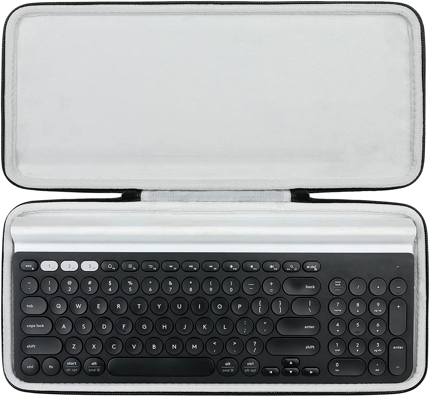 Khanka Hard Protective Case for Logitech K780 Multi-Device Wireless USB Bluetooth Keyboard.(case only)…