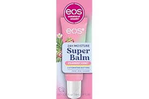 eos 24H Moisture Super Balm- Strawberry Sorbet, Lip Mask, Day or Night Lip Treatment, Made for Sensitive Skin, 0.35 fl oz