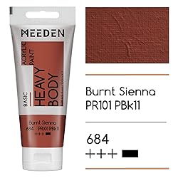 MEEDEN Acrylic Paint Burnt Sienna: Bundled with