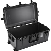 Pelican 1626 Air Case No Foam (Black) | Watertight Air case with wheels and reinforced corners for cameras, laptops and electronics