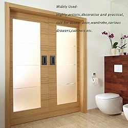 YUDTKK 2 Pack Zinc Alloy Recessed Pull Handles