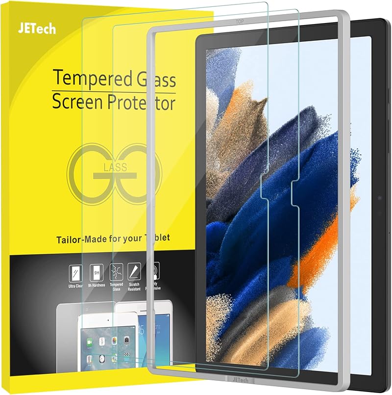 JETech Screen Protector for Samsung Galaxy Tab A8 10.5 2021 2-Pack 9H Glass