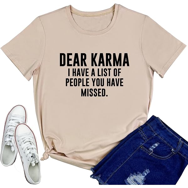 YITAN Women's Cute Graphic Printed T-Shirt – Dear Tee, Crewneck Casual Short Sleeve Top