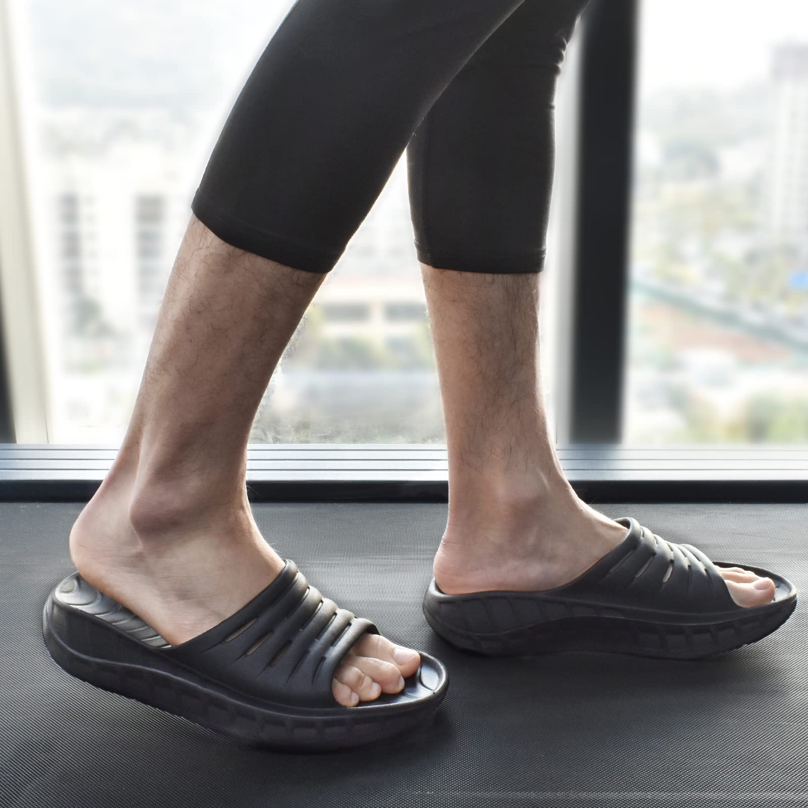 KuaiLu Recovery Sandalen Herren Bequeme Sport Sommer Strand Badesandalen 2