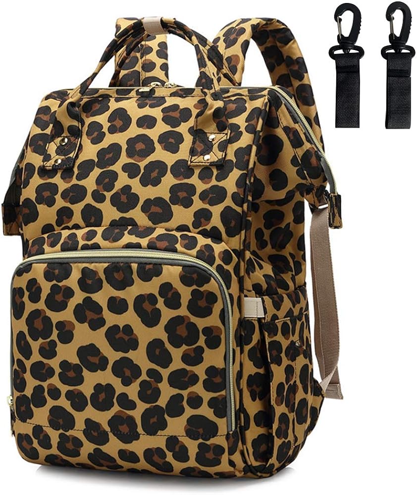leopard diaper bag backpack