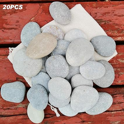 Amazon Com Painting Rocks 20 Rocks For Kindness Painting Or Mandala Rock Painting Chistmas Gift About 2 To 3 Inches Grey Garden Outdoor