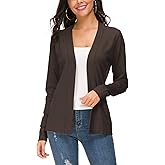 Urban CoCo Women's Long Sleeve Open Front Knit Cardigan Sweater