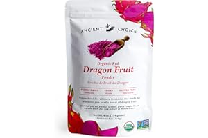 Ancient Choice - Red Dragon Fruit Powder (4 ounces | 114 grams) | Freeze Dried | Non-GMO Pitaya | Natural Food Coloring | Veg