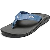 OLUKAI Ho'opio Hau Women's Beach Sandals, Quick-Dry Flip-Flop Slides, Water Resistant Suede Lining & Wet Grip Soles, Soft Comfort Fit & Arch Support