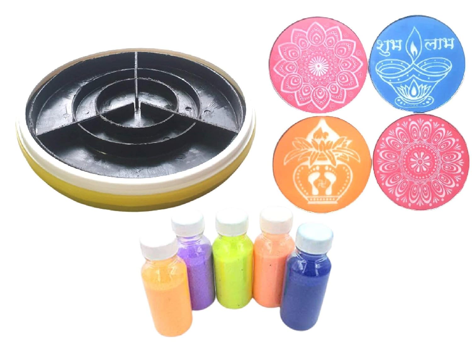 Buy Rangoli Tool kit for Making Unique and Beautiful Rangoli Designs