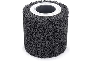 CS UNITEC C.S. Unitec PTX Clean Wheel | Medium Grit Nonwoven Fleece Buffer Polisher Tool Attachment | 4" Diameter x 2" Wide (40018A)