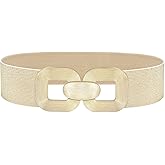Glamorstar Women Wide Stretchy Belts Elastic Waist Belts for Dresses