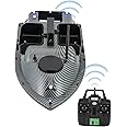 MIOUYTRT RC Bait Boat, 600m/1968ft Long-Distance Control Surf Fishing Bait Boat 4.4LBS Loading Capacity with Dual 5200mAh Battery and LCD for Lake/Ocean Angling, Auto Navigation (Gray)