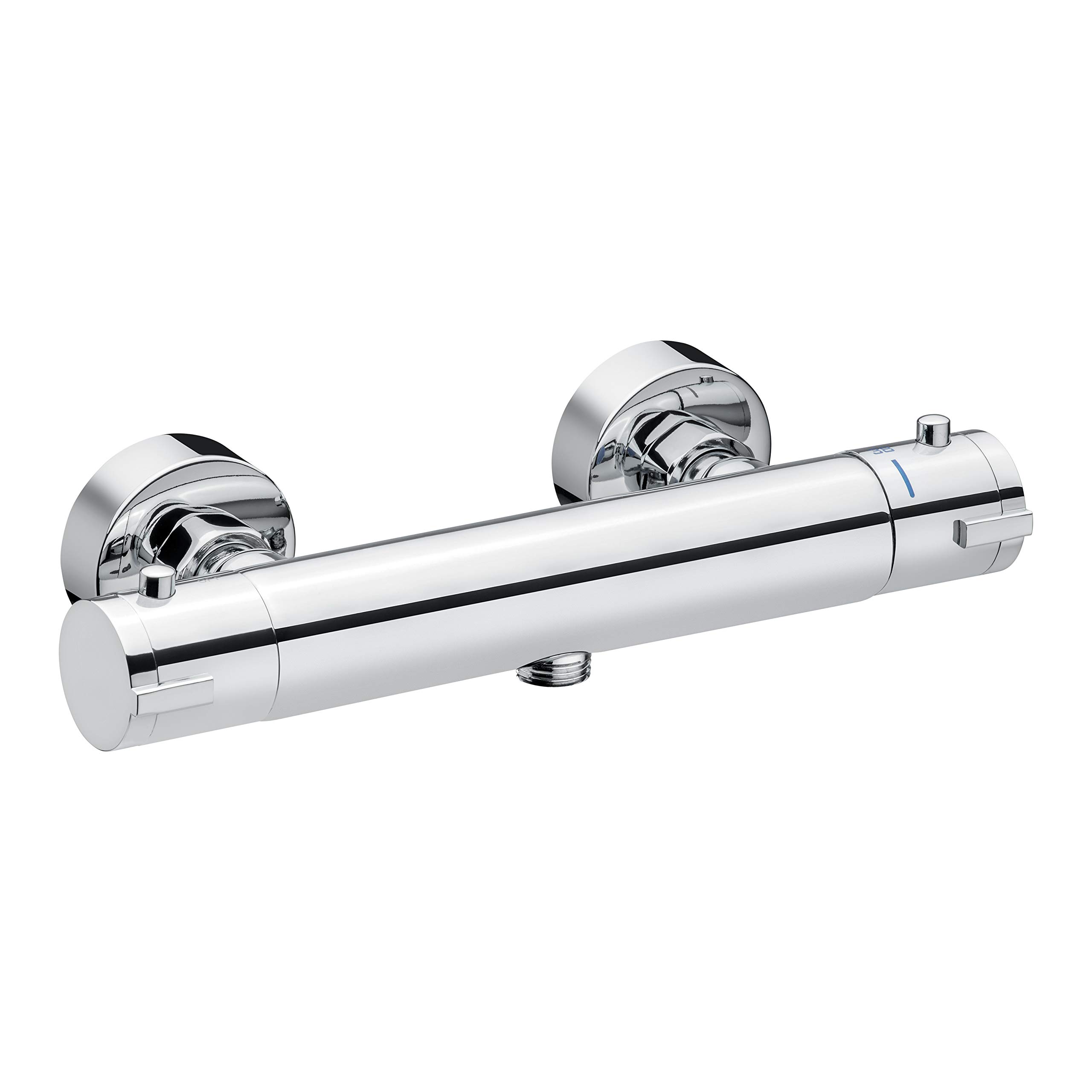 Cornat Alan ALA3 Fitting High-Quality Brass Body Chrome-Plated with Temperature Selection Handle and Hot Water Lock for Surface-Mounting, Thermostatic Shower Mixer tap