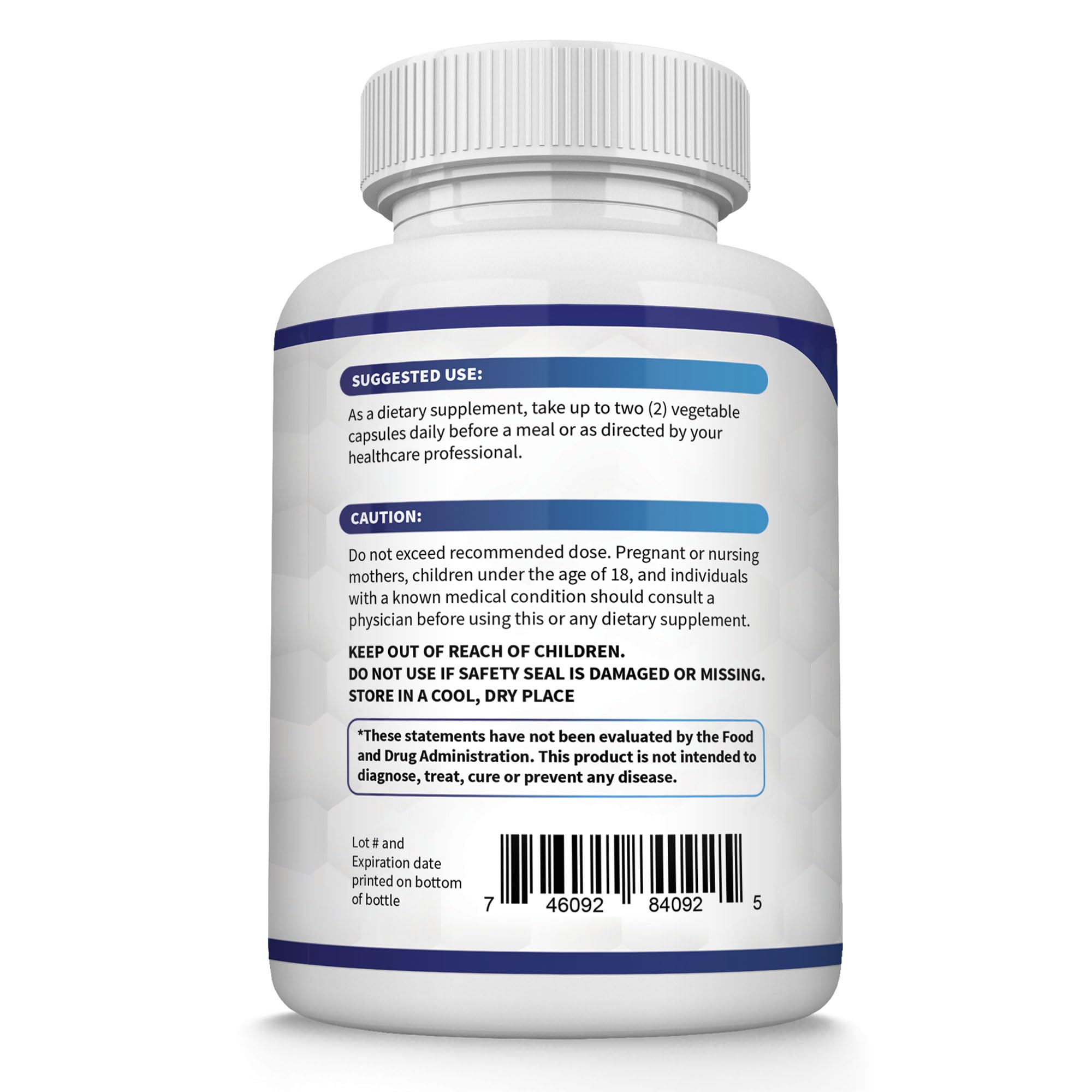 Magnesium Complex Supplement 8 Elemental 1000mg - Magnesium Glycinate, Citrate, Malate, Taurate, Chelated for Easy Absorption for Bones, Muscle, Recovery, Energy, Vegan Non-GMO 90 Capsules