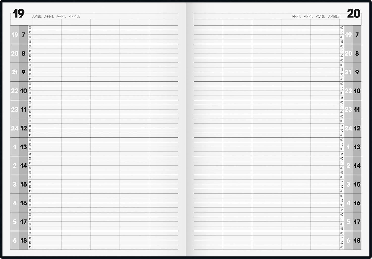 BRUNNEN 1078811 Agenda 24 Service Calendar (1 Page = 1 Day, 21.0 x 29.0 cm, Foam Film Cover, Calendar Perpetual) - Image 5