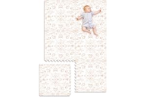 TCBunny Extra Large Baby Play Mat - 4FT x 6FT Foam Puzzle Floor Mat for Kids & Toddlers (Persia Diamond Pattern)