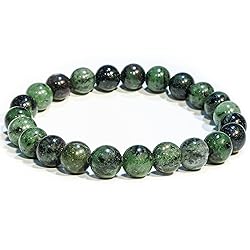 Ruby Zoisite Crystal Bead Bracelet – Healing