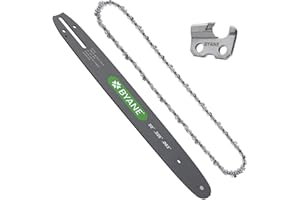 BYANE 20 Inch Carbide Chainsaw Bar and Chain Combo for Stihl, .325" Pitch, 063" Gauge, 81 Drive Links Fits Stihl MS290 029 MS271 MS291 MS270 024 026 028 030 Replacement Oregon L81 105671, 203VXLGD025