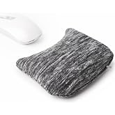 Large Mouse Wrist Rest Bean Bag, Ergonomic Mouse Support Pad Filled Ergo Beads for Computer, Laptop, PC Gaming (Dark Gray)