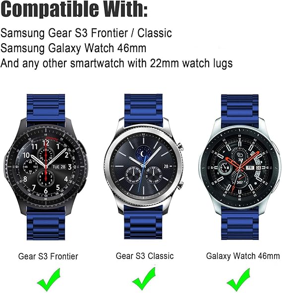 DEALELE Band Compatible para Gear S3 Frontier/Classic/Galaxy Watch ...