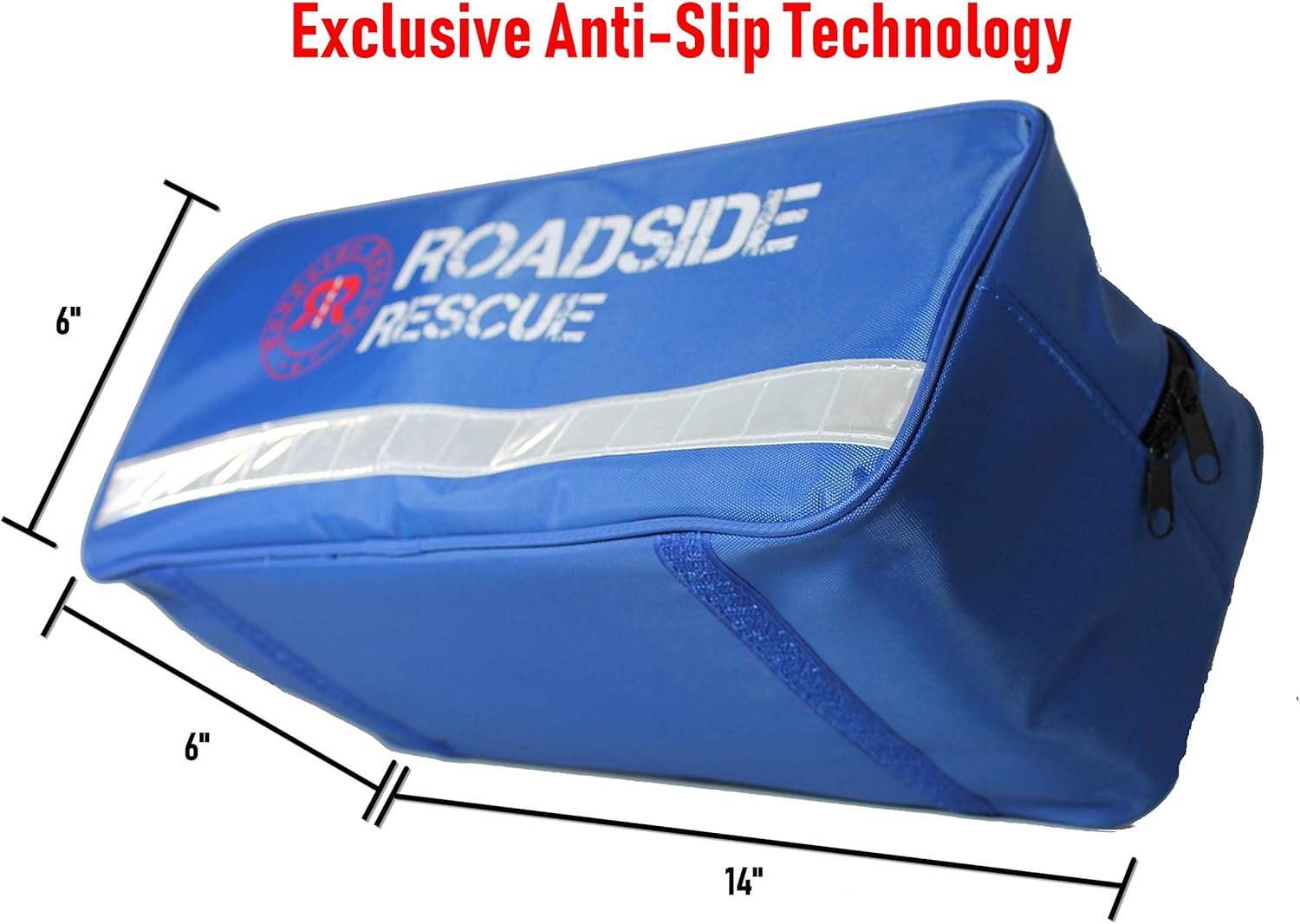 Roadside Emergency Assistance Kit - Packed 110 Premium Pieces & Rugged Bag - Car, Truck & RV Kit with Heavy Duty Jumper Cables • Heavy Duty Tow Strap • Safety Triangle • First Aid & more: Automotive