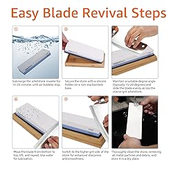 Amazon Basics Whetstone Knife Sharpening Wet Stone