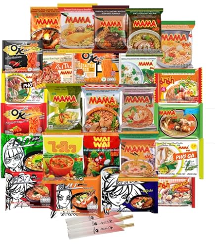 Amazon.com : Mama Instant Noodle Soup Pork Flavor : Mama Ramen