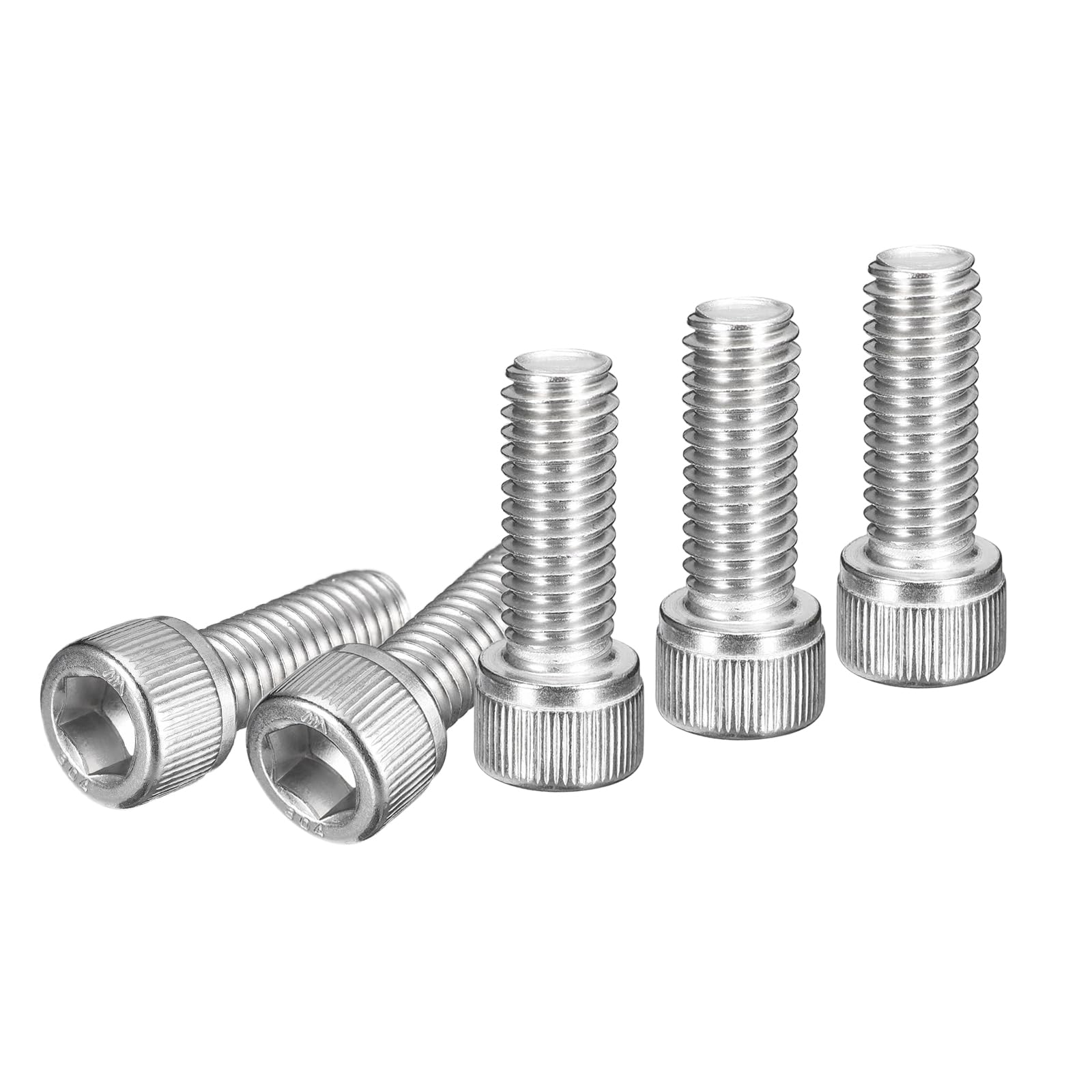 DTGN 3/8-16x1" Socket Head Cap Screws Bolts, 10Pcs 304 Stainless Steel 18-8, Machine Hex Socket Screw, Hex Drive, Bright Finish, UNC Coarse Thread Fully Threaded โ image 1