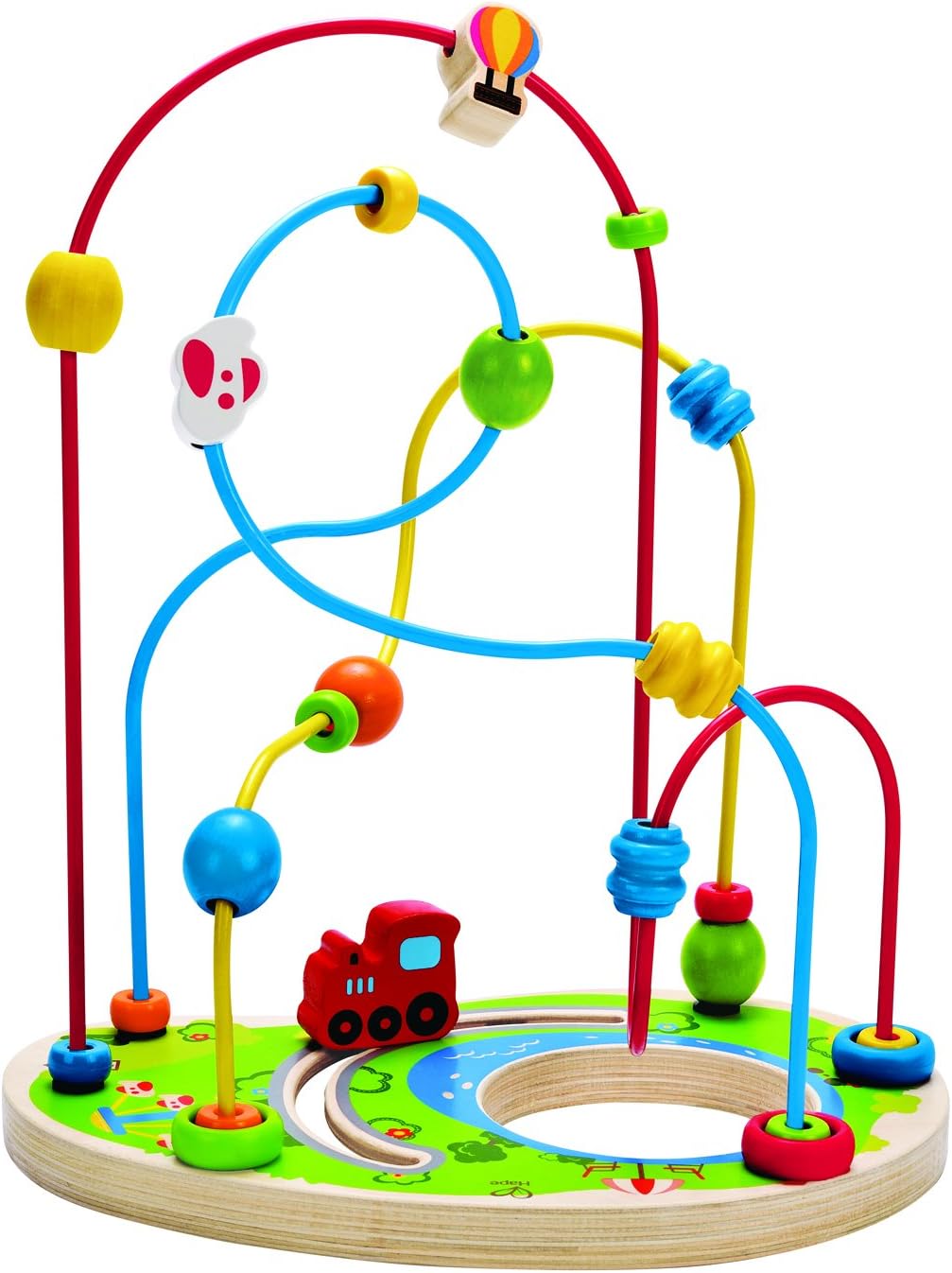 hape wooden bead maze