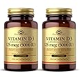 Solgar Vitamin D3 (Cholecalciferol) 10 mcg (400 IU) - 100 Softgels, Pack of 2 - Helps Maintain Healthy Bones & Teeth - Immune System Support - Non-GMO, Gluten Free, Dairy Free - 200 Total Servings