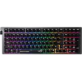 ASUS ROG Strix Morph 96 Wireless Mechanical Gaming Keyboard - 96% Full-Size | Tri-Mode, Hot Swappable NX Snow V2 Linear Switch, South Facing PCB, ABS Keycap, PC/Mac Support, Web-Based Config - Black