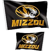 Desert Cactus University of Missouri Flag Double Sided Mizzou Tigers Banners 100% Polyester Indoor Outdoor 3x5 feet Flags (Double Sided - Flag 4)