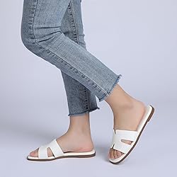Rihero Women's Dressy Flat Sandals Comfortable Slip