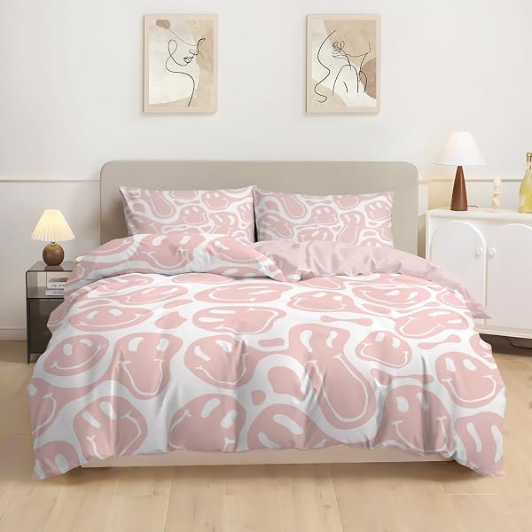 WATBRO KID’S DUVET COVER KING SIZE, RETRO HIPPIE...