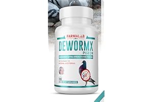 GENERIC Farmalab Natural Dewormer Internal & External 100 Tabs Poultry - Vitamin for Poultry Rooster Hen Chicken Baby Chick Doves Pigeons and All Caged Birds (Pigeon Doves Squail)