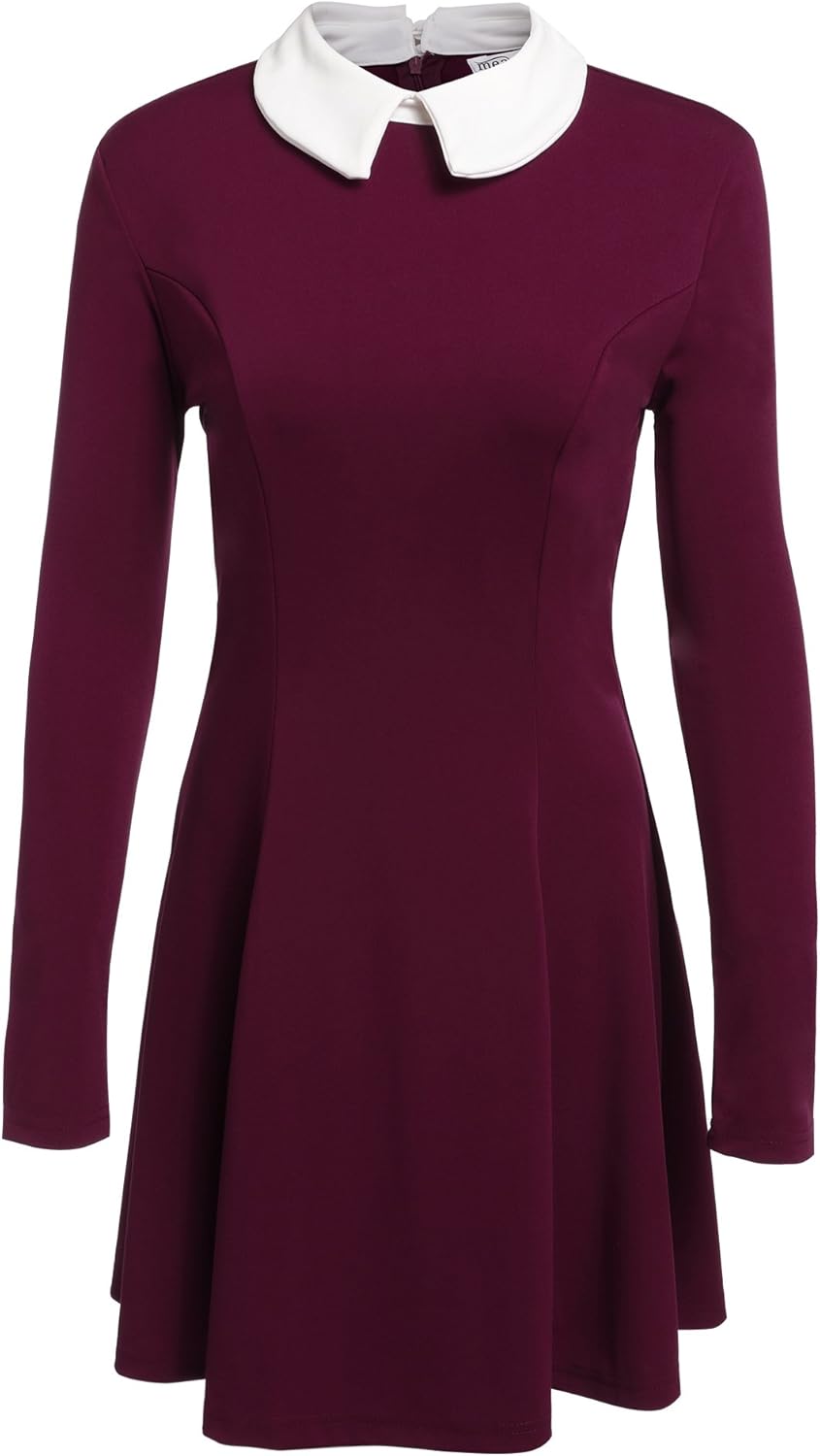 red peter pan collar dress