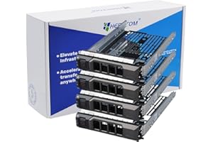 Pack-4, Hard Drive Tray Caddy for Dell Poweredge Series 11/12/13 Generation Models 3.5" SAS/SATA R320 R430, R530, R730, T430,