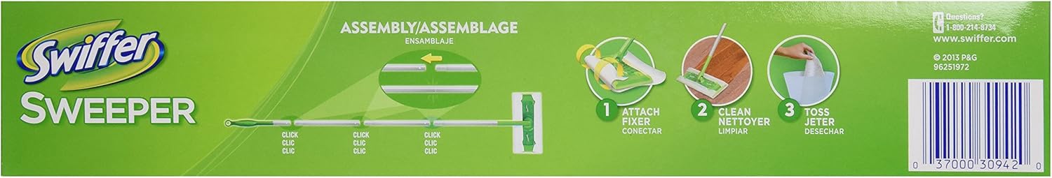 Swiffer Sweeper 2 In 1 Mop And Broom Floor Cleaner Starter Kit: Health & Personal Care