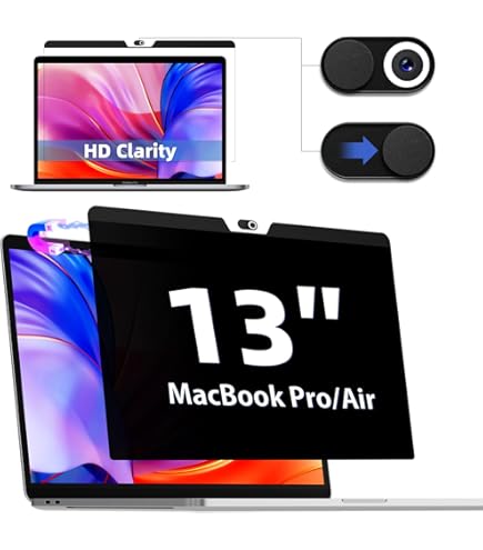 ZOEGAA Magnetisch Privacyfilter Voor MacBook Air 13 Inch (2018-2021, M1) & Pro 13 Inch (2016-2022, M1/M2) – Afneembaar, Blauwlichtfilter