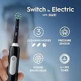 Oral-B Pro 1 X2 Electric Toothbrushes for Adults 2 Heads UK Plug Pink Black view 3