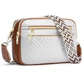 printe Small Crossbody Bags for Women, Vegan Leather Trendy Purses for Women, Travel Handbags with Adjustable Shoulder Strap