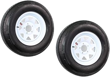 Trailer Tires And Wheels 205 75 14
 - Amazon Com 2 Pk Radial Trailer Tire Rim St205 75r14 205 75 14 5 Lug Bolt White Spoke Wheel Automotive