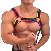 JOCKMAIL Men's Body Chest Harness Adjustable Elastic Waistband Sexy Underwear Halter Belt for Men