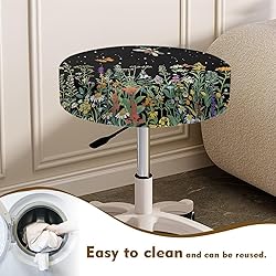 LJMKZJN Starry Floral Butterfly Dragonfly Bar Stool