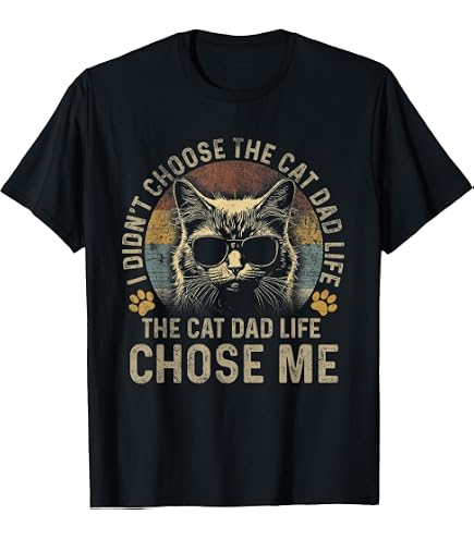 Amazon.com: Cat Daddy Vintage Eighties Style Cat Retro Distressed